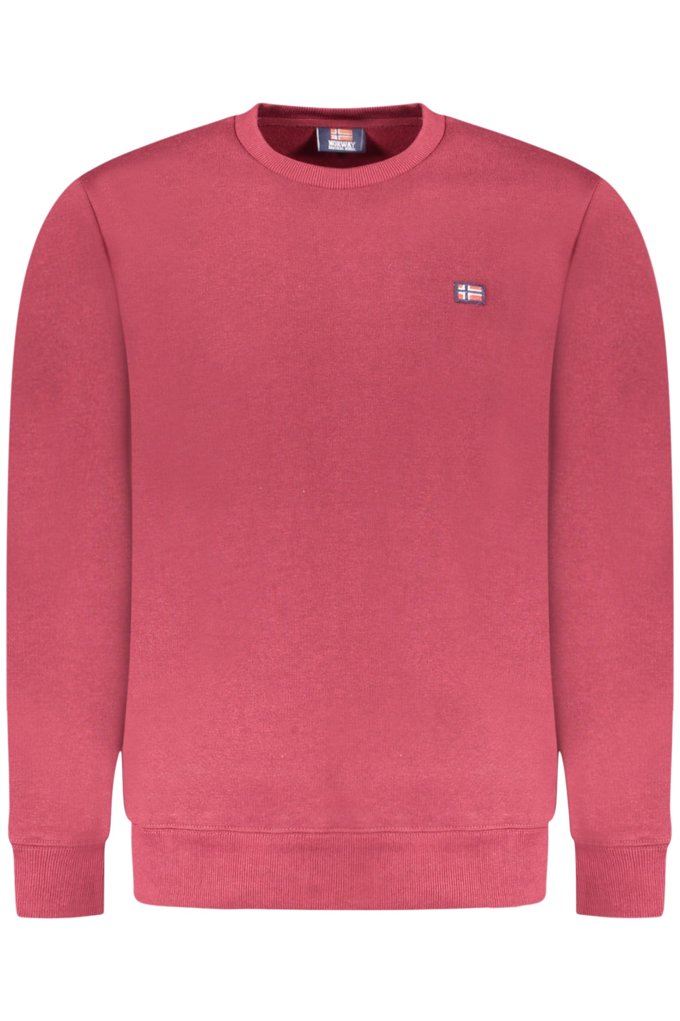 Sudadera roja con cremallera para hombre, Noruega 1963