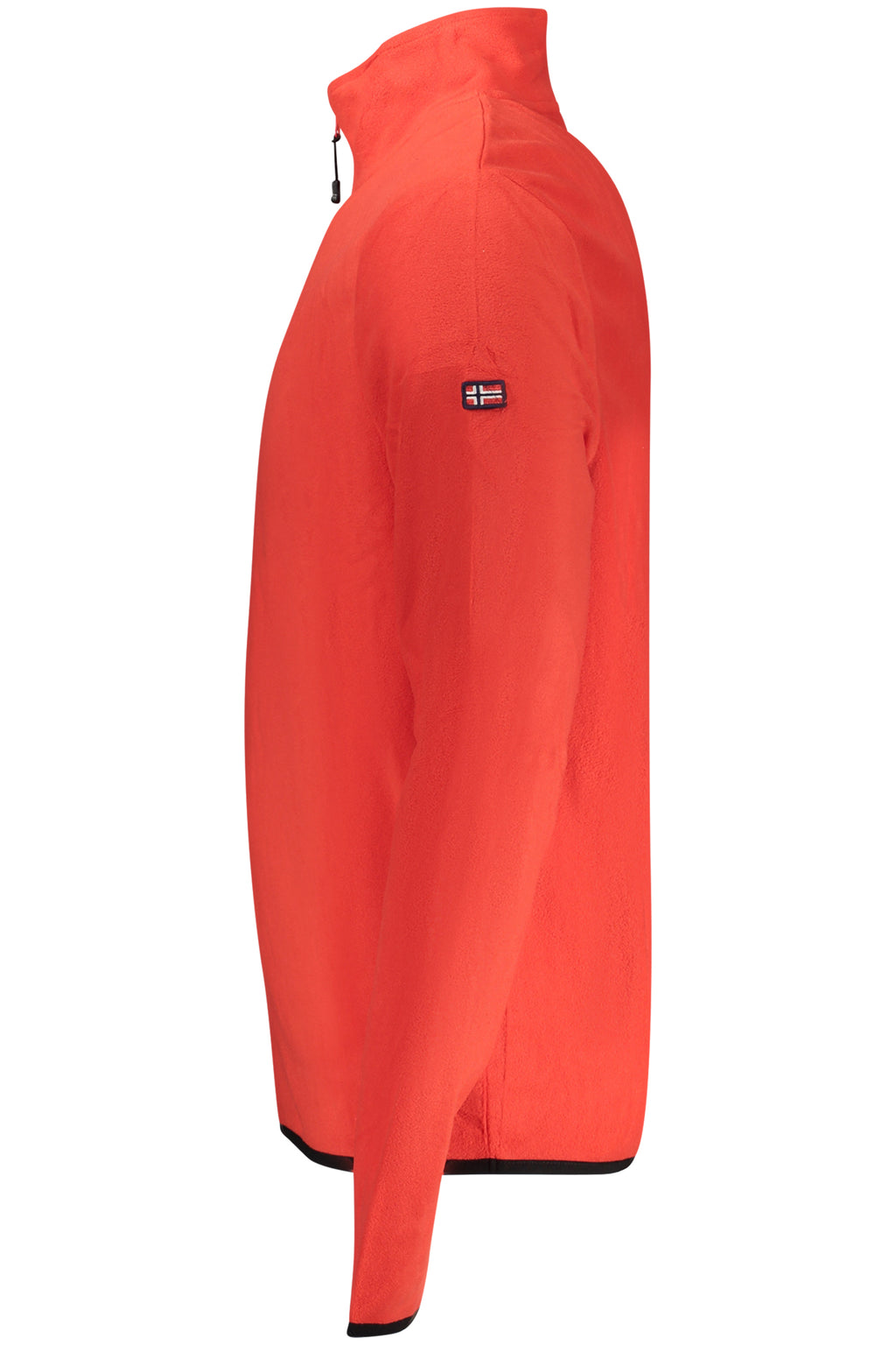 Sudadera roja con cremallera para hombre, Noruega 1963