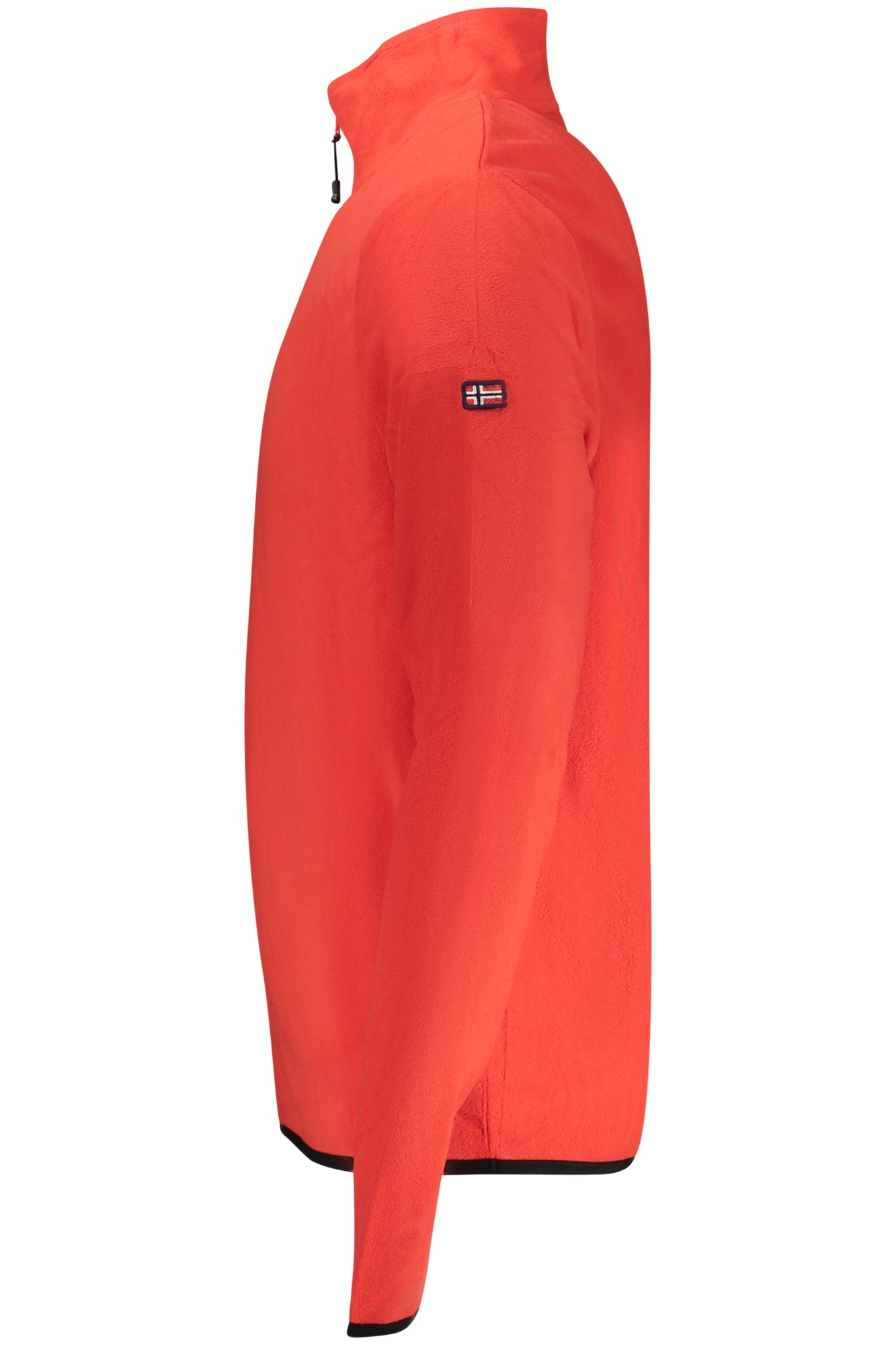 Sudadera roja con cremallera para hombre, Noruega 1963
