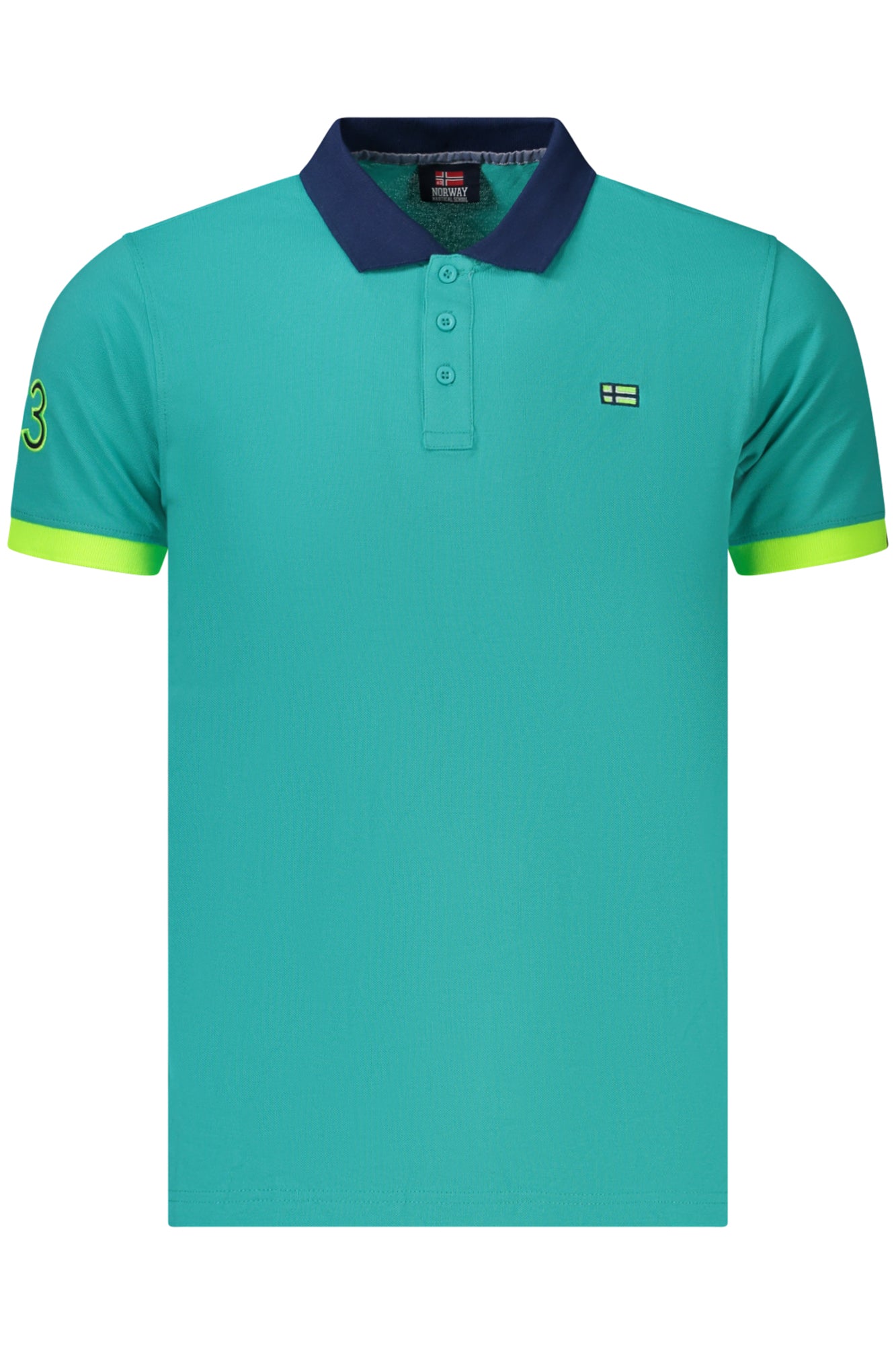 Polo de Manga Corta para Mujer  Azzurro (Slim Fit)