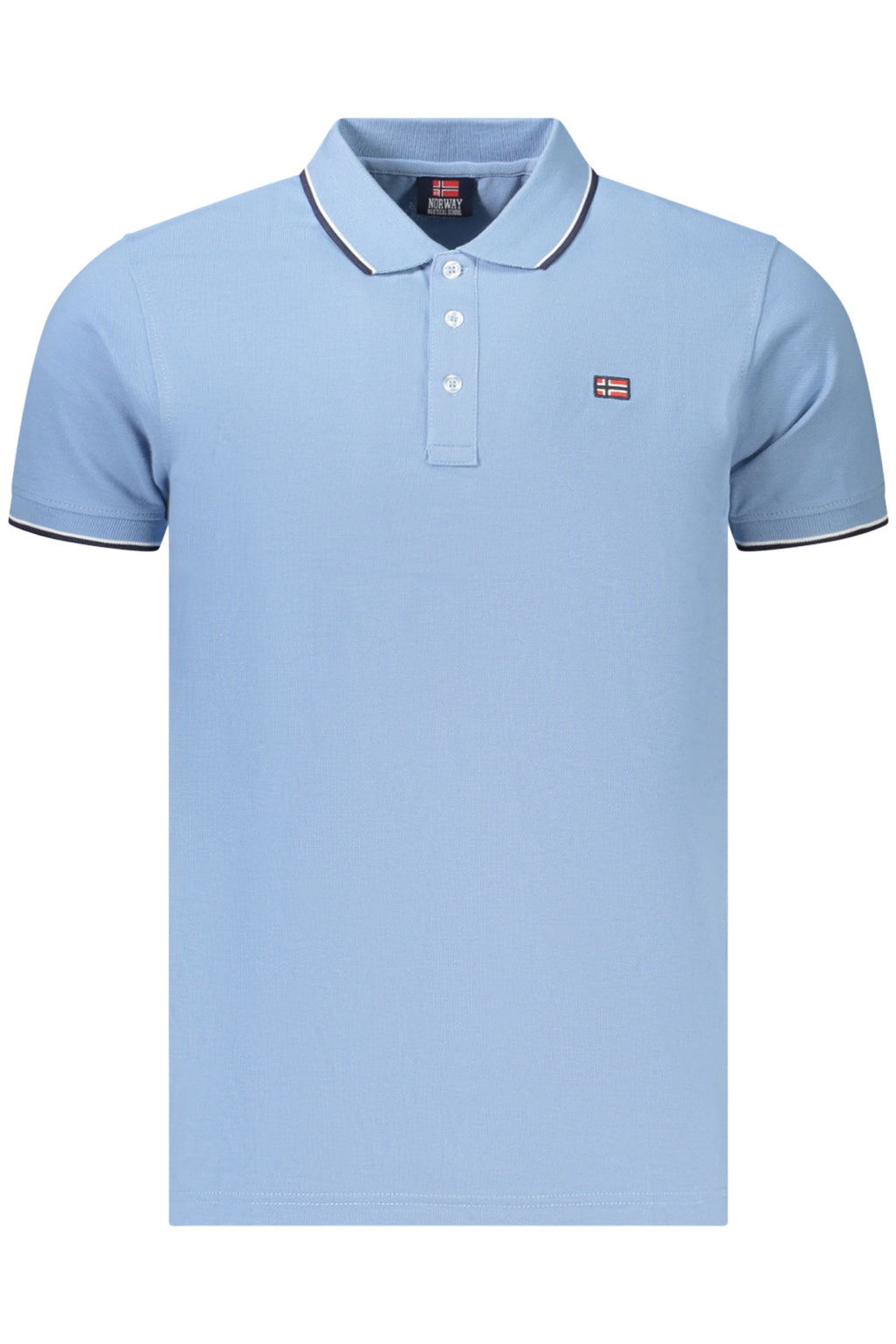 Polo de Manga Corta para Mujer  Azzurro (Slim Fit)