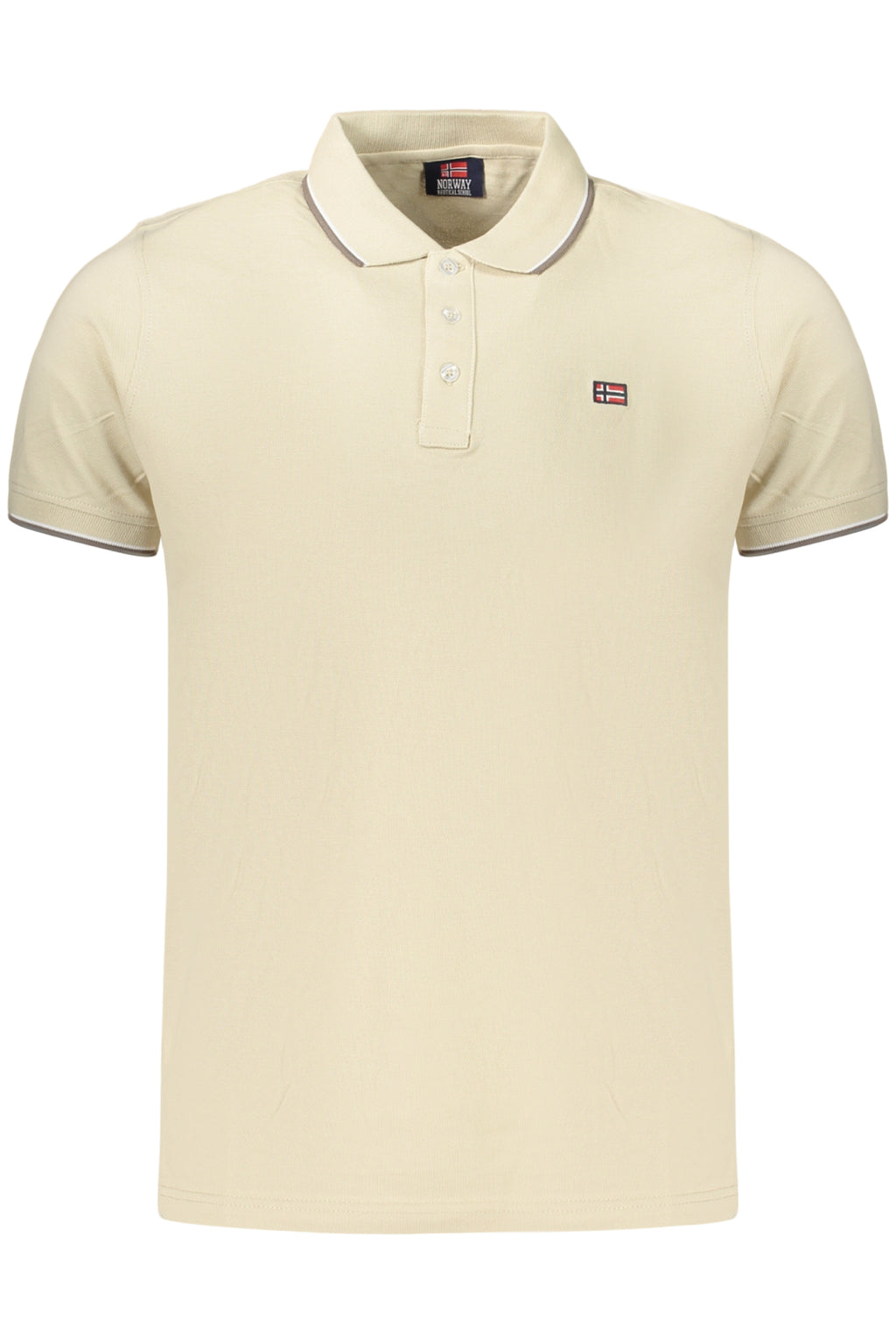 NORUEGA 1963 POLO DE MANGA CORTA PARA HOMBRE, BEIGE