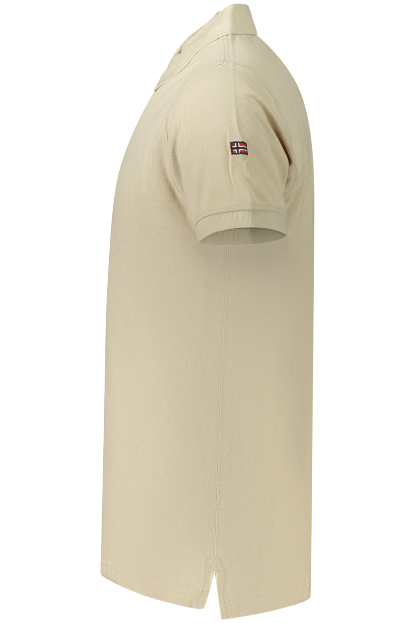Polo de Manga Corta para Mujer  Beige (Slim Fit)