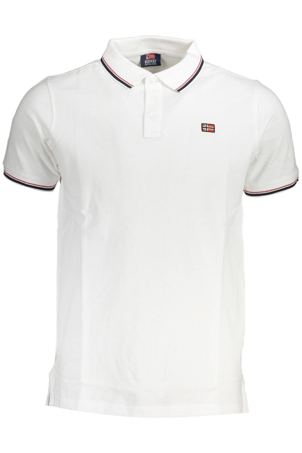 NORUEGA 1963 POLO DE MANGA CORTA PARA HOMBRE BLANCO