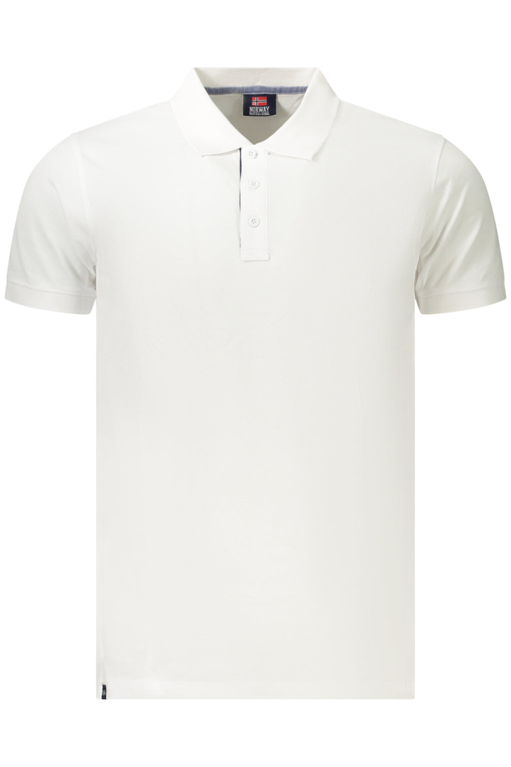 NORUEGA 1963 POLO DE MANGA CORTA PARA HOMBRE BLANCO