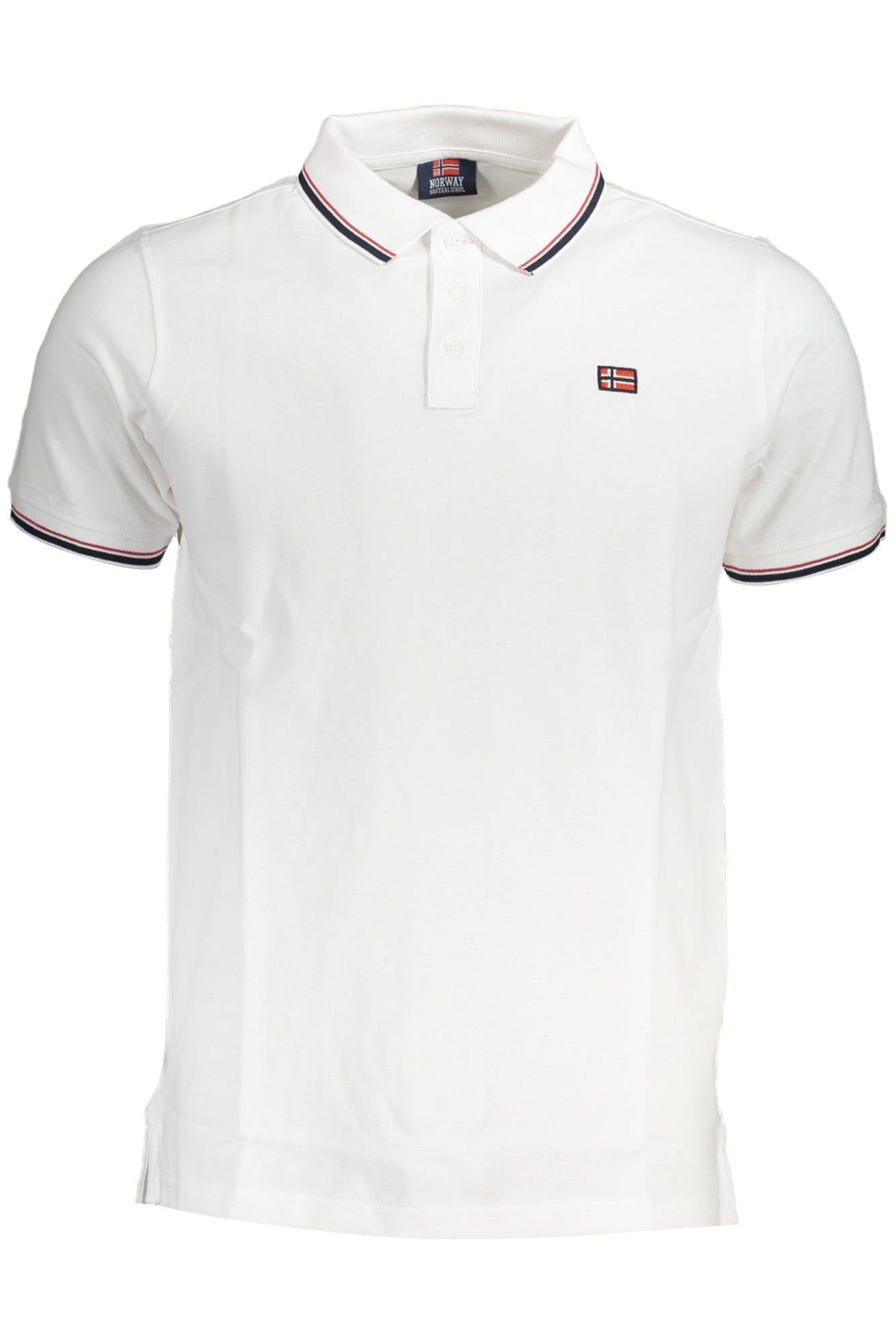 NORUEGA 1963 POLO DE MANGA CORTA PARA HOMBRE BLANCO