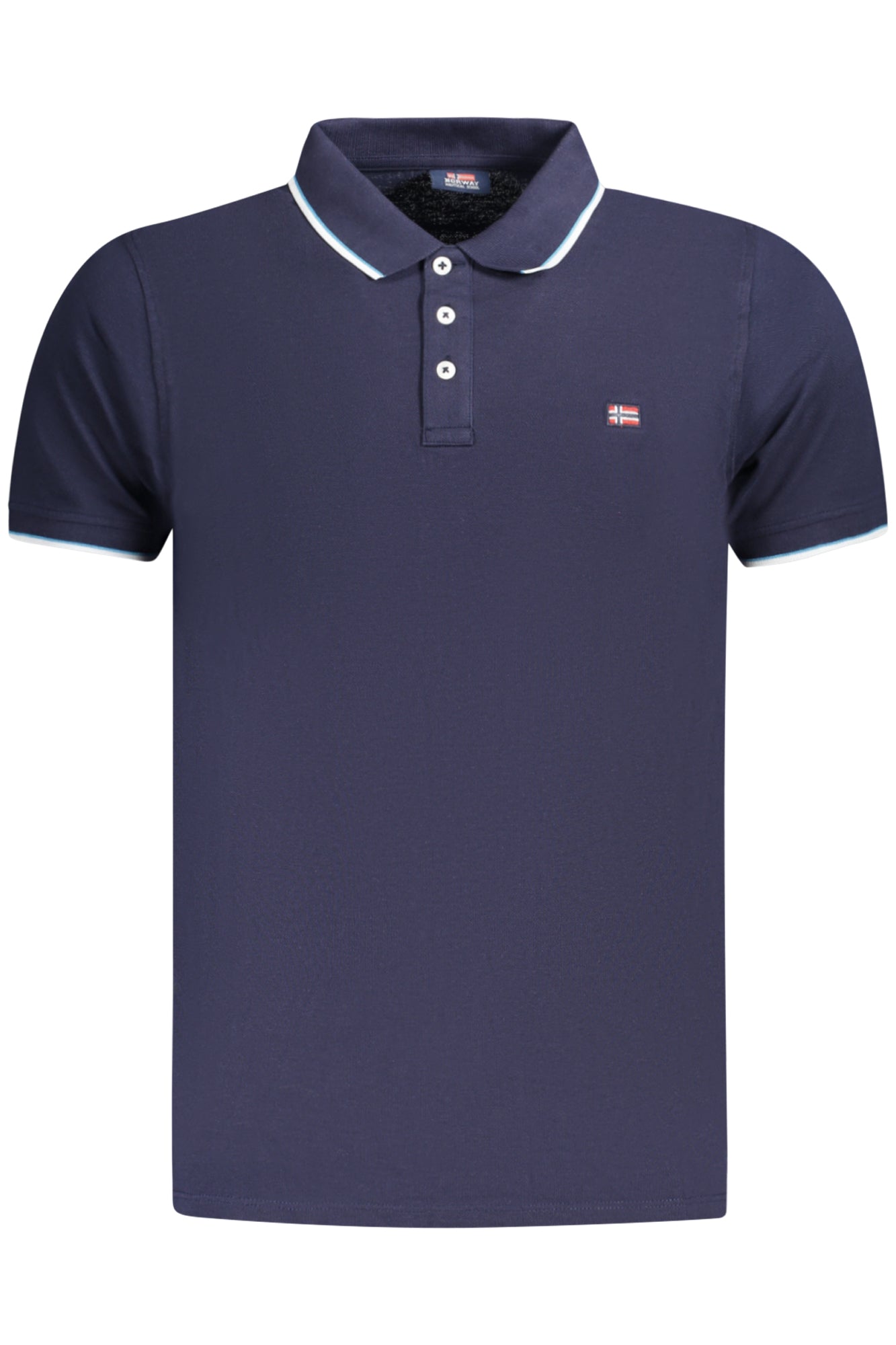 NORUEGA 1963 POLO DE MANGA CORTA PARA HOMBRE, AZUL