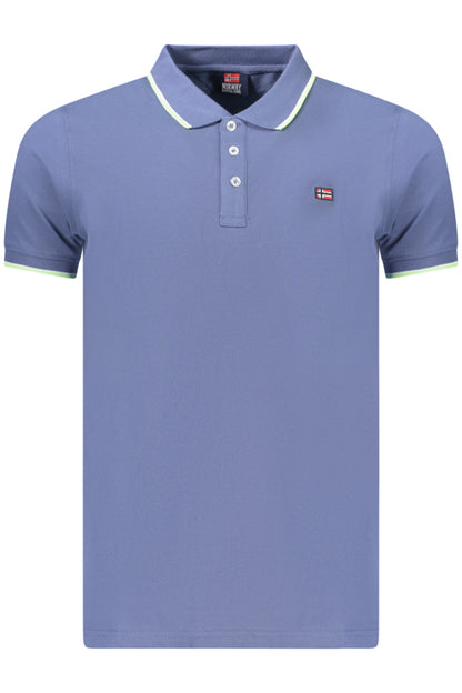 Polo homme � manches courtes, Norv�ge 1963, bleu