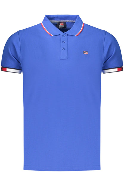 Polo homme � manches courtes, Norv�ge 1963, bleu