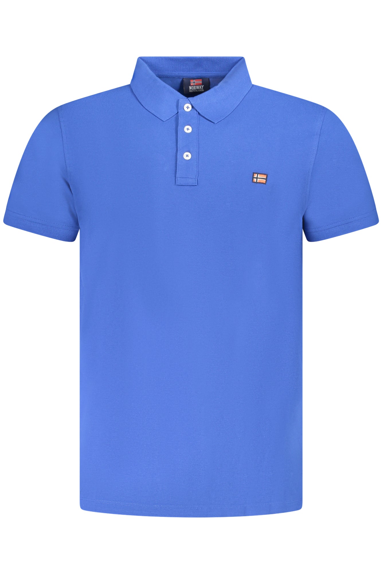 ""NORWAY 1963 POLO MANICHE CORTE UOMO BLU""