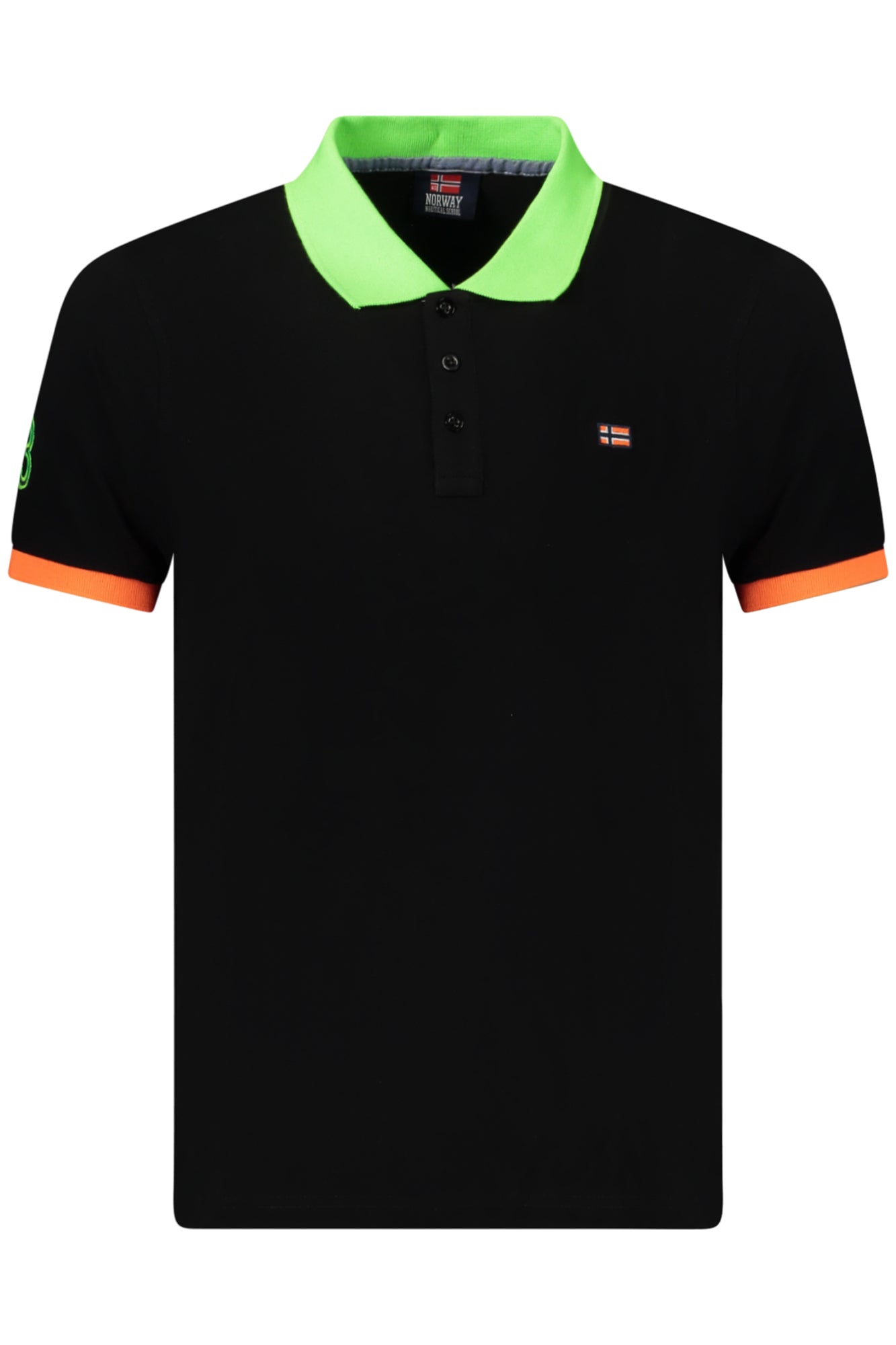 Polo homme � manches courtes, Norv�ge 1963, noir