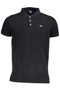 NORUEGA 1963 POLO DE MANGA CORTA PARA HOMBRE, NEGRO