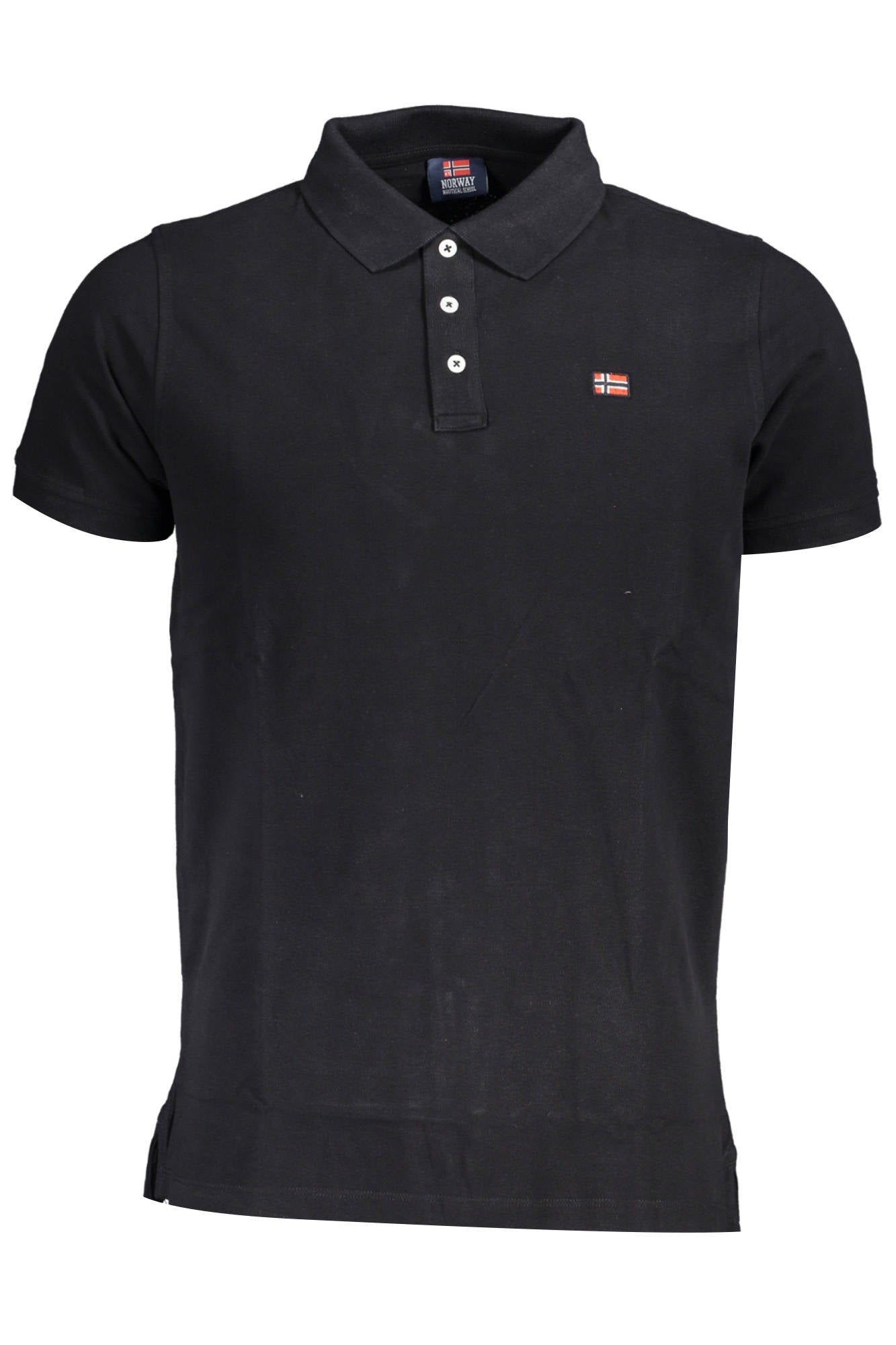 NORUEGA 1963 POLO DE MANGA CORTA PARA HOMBRE, NEGRO