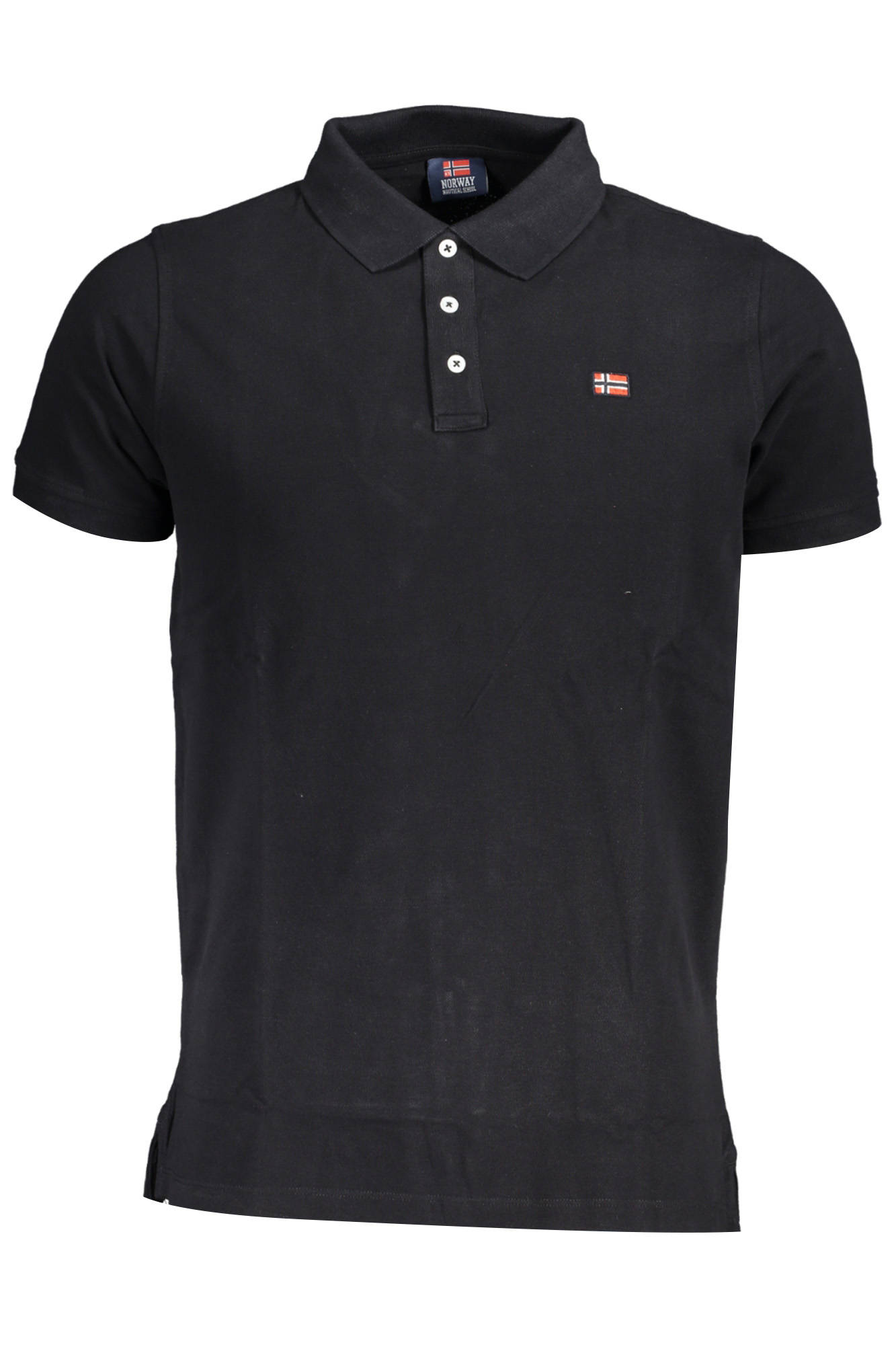 NORUEGA 1963 POLO DE MANGA CORTA PARA HOMBRE, NEGRO