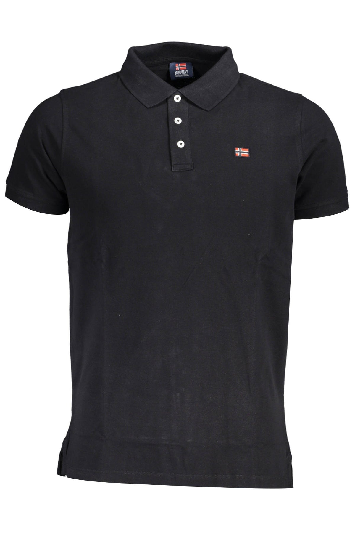 NORUEGA 1963 POLO DE MANGA CORTA PARA HOMBRE, NEGRO