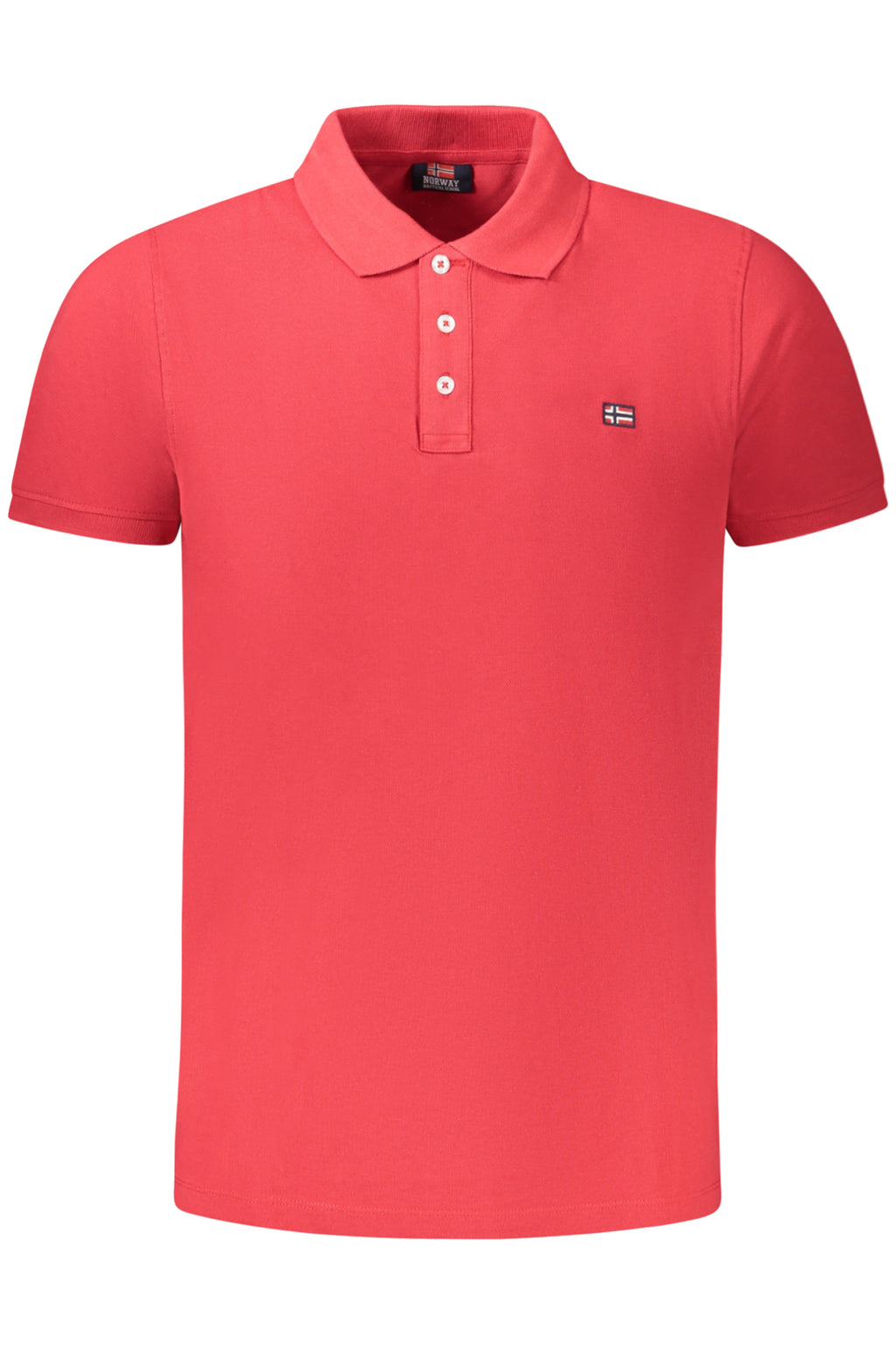 NORUEGA 1963 POLO DE MANGA CORTA PARA HOMBRE, ROJO