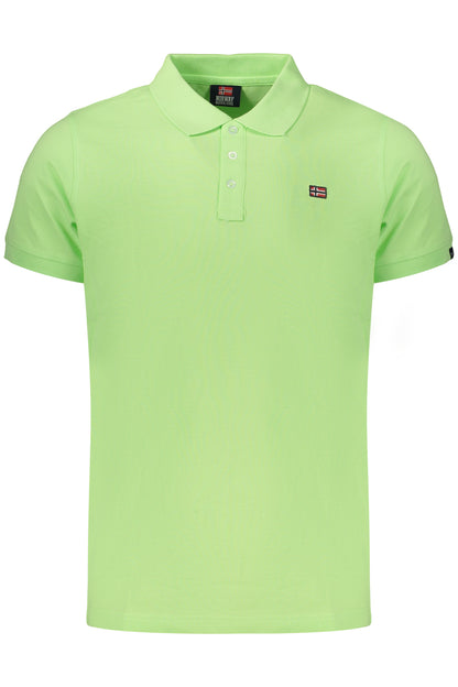 Polo de Manga Corta para Mujer  Verde (Slim Fit)