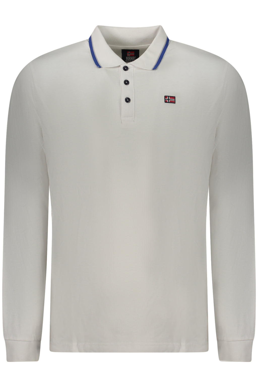 NORUEGA 1963 POLO DE MANGA LARGA PARA HOMBRE BLANCO