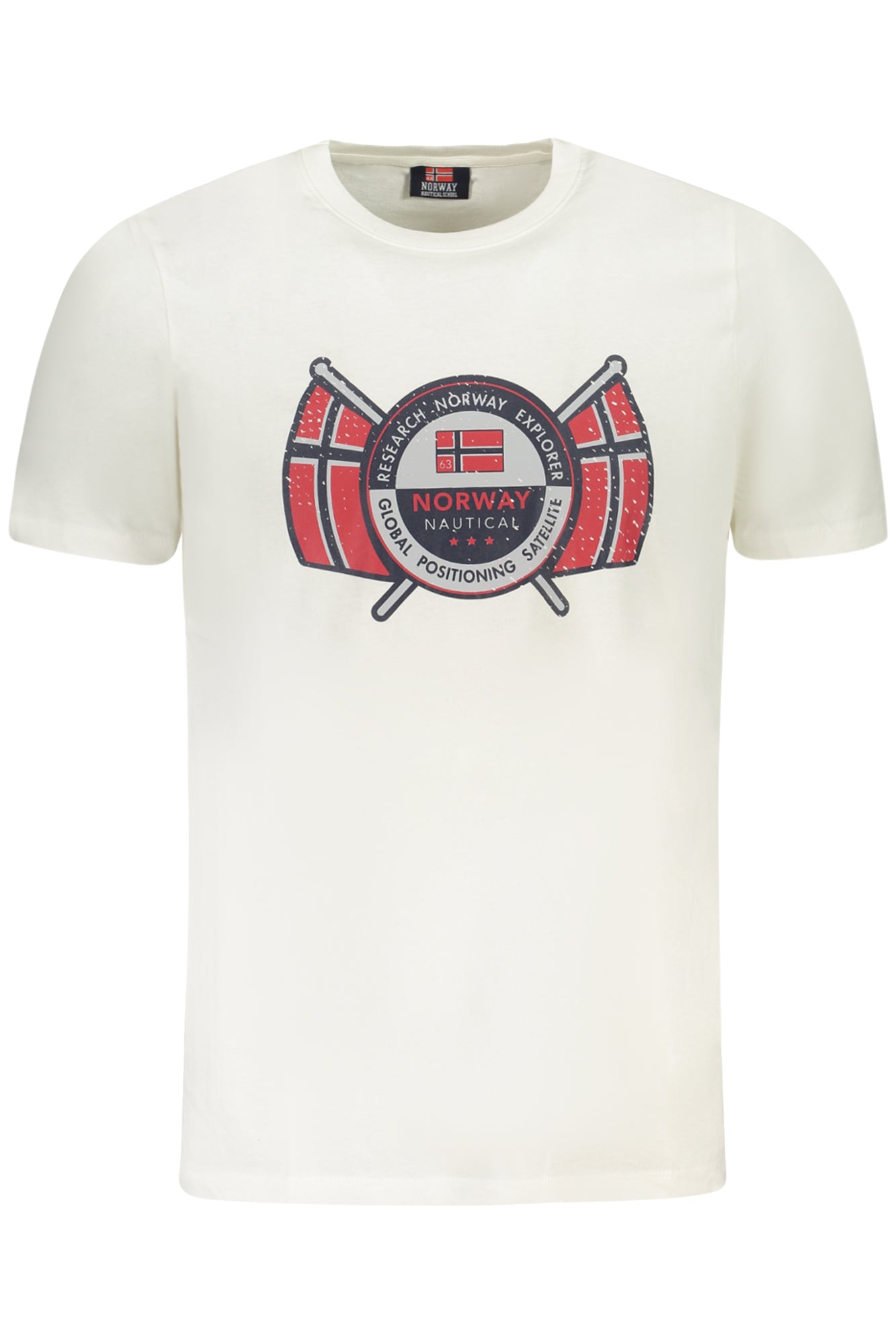 NORUEGA 1963 CAMISETA BLANCA DE MANGA CORTA PARA HOMBRE