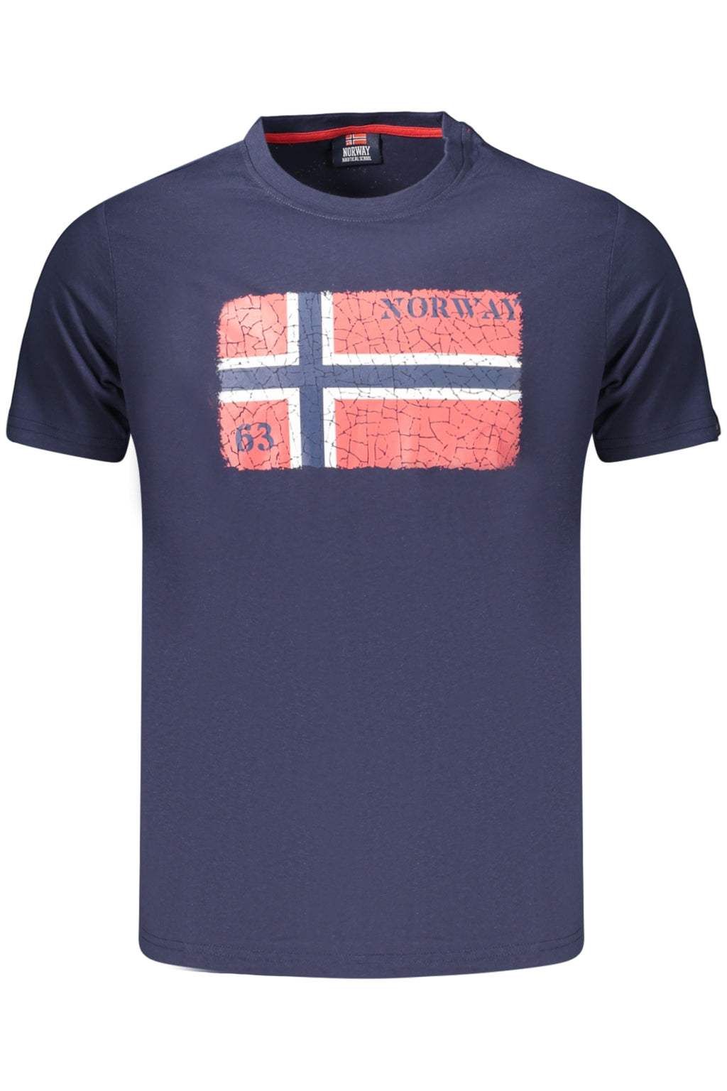 T-shirt � manches courtes pour homme, Norv�ge 1963, bleu