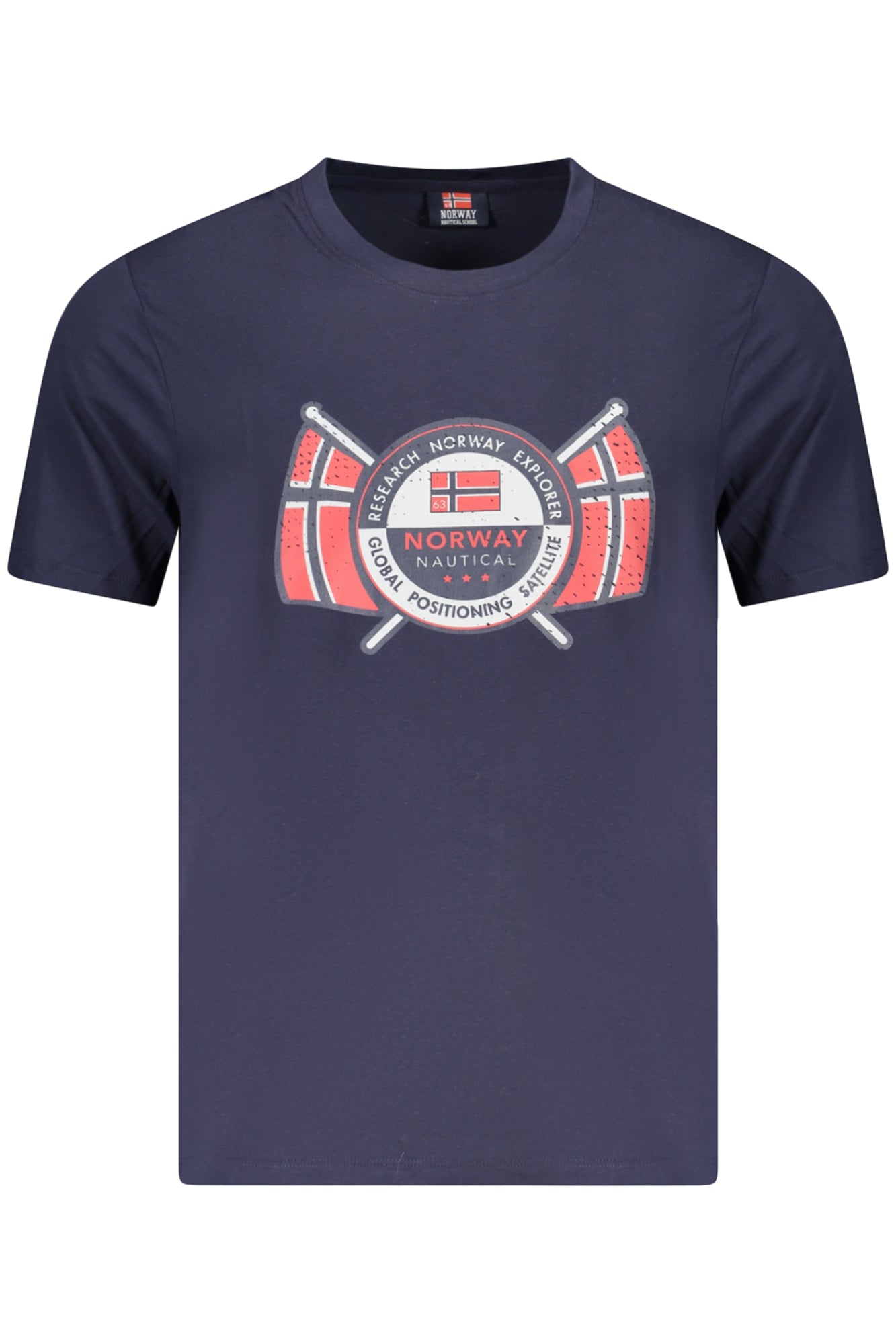 NORUEGA 1963 CAMISETA DE MANGA CORTA PARA HOMBRE AZUL