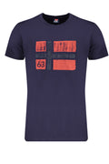 NORUEGA 1963 CAMISETA DE MANGA CORTA PARA HOMBRE AZUL