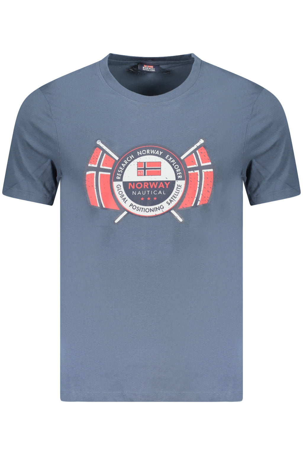 NORUEGA 1963 CAMISETA DE MANGA CORTA PARA HOMBRE AZUL