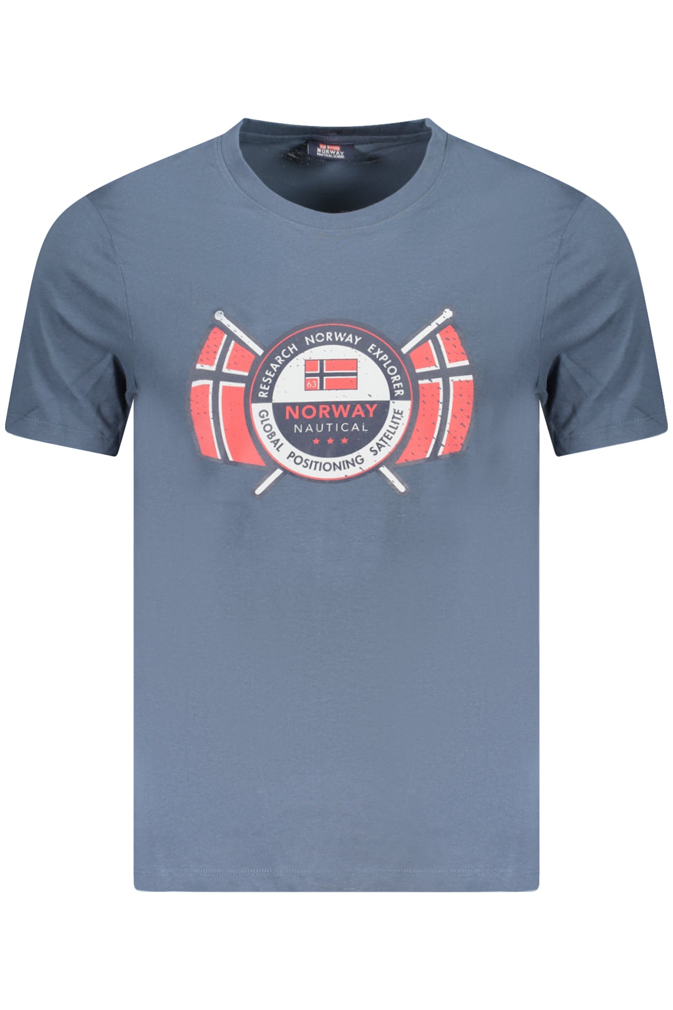 NORUEGA 1963 CAMISETA DE MANGA CORTA PARA HOMBRE AZUL