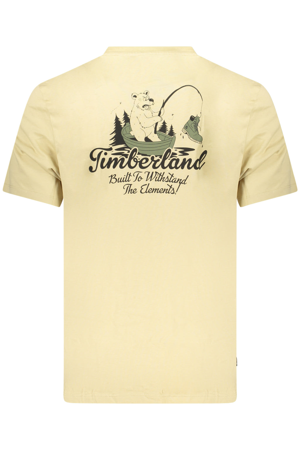 Camiseta Timberland de manga corta para hombre, color beige.