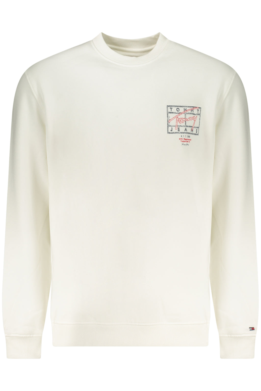 Sudadera blanca con cremallera para hombre Tommy Hilfiger