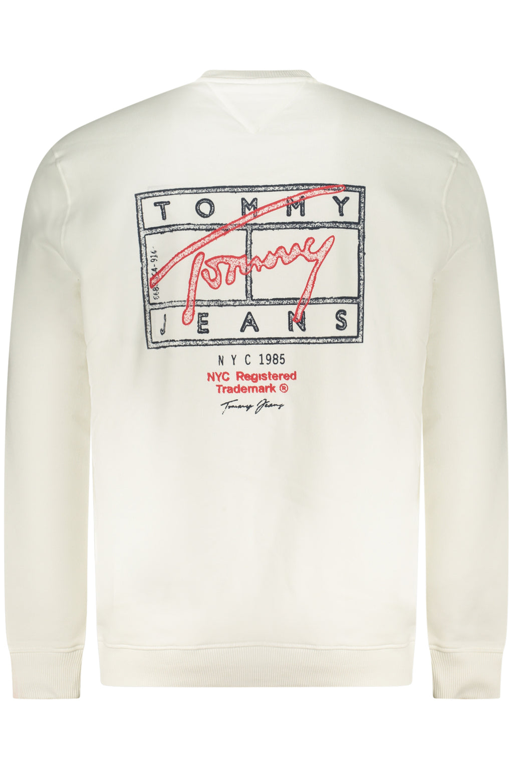 Sudadera blanca con cremallera para hombre Tommy Hilfiger