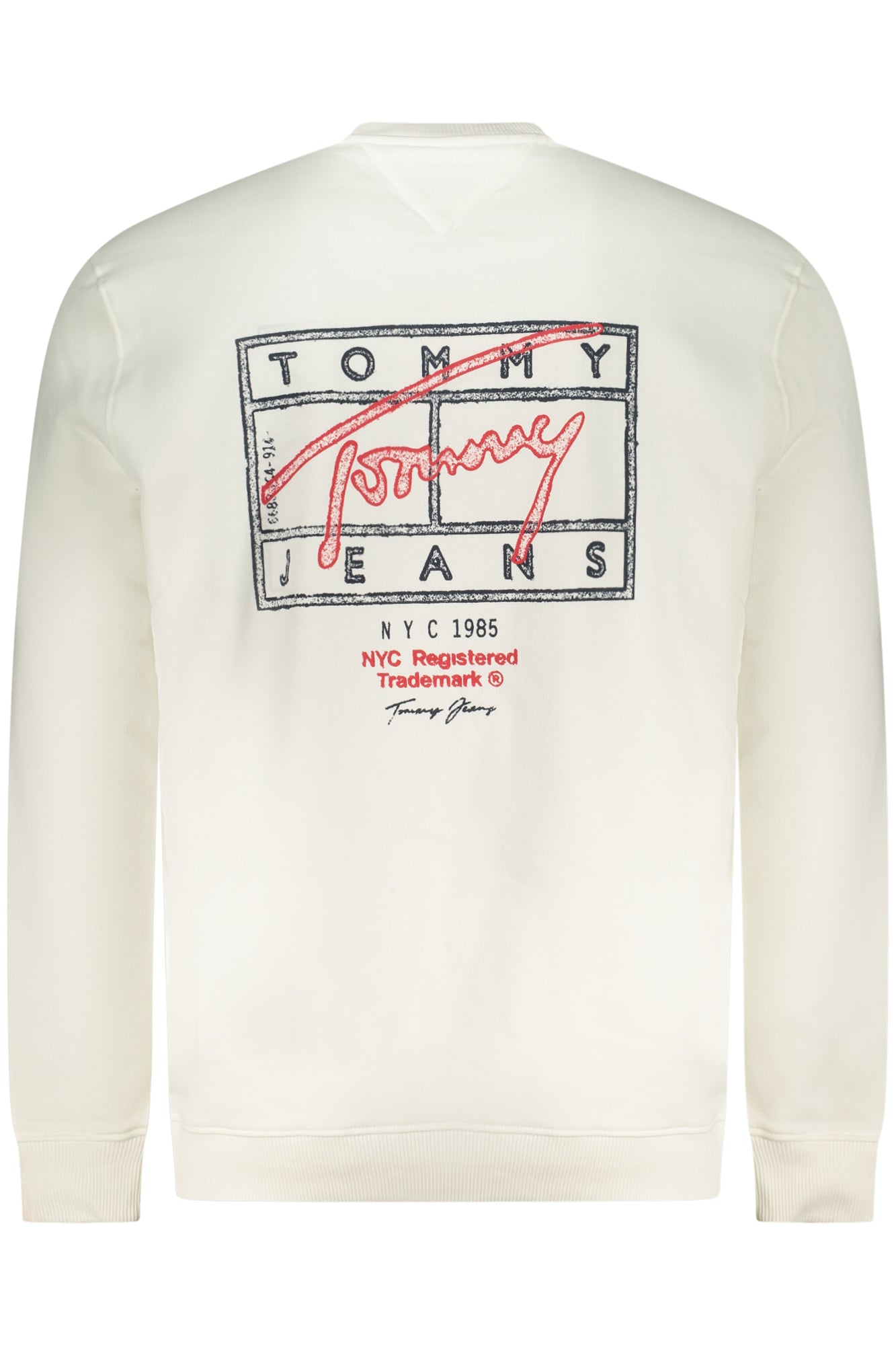 Sudadera blanca con cremallera para hombre Tommy Hilfiger