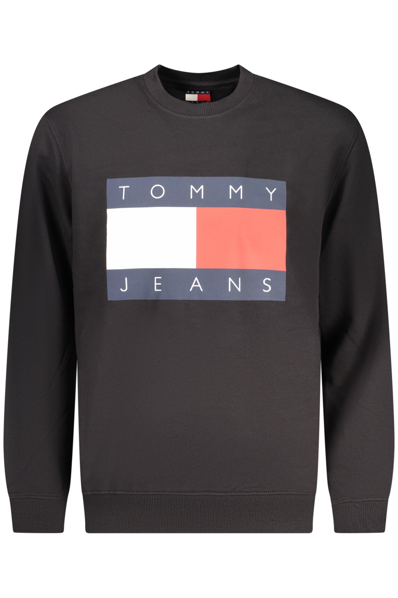 Sudadera negra con cremallera para hombre de Tommy Hilfiger