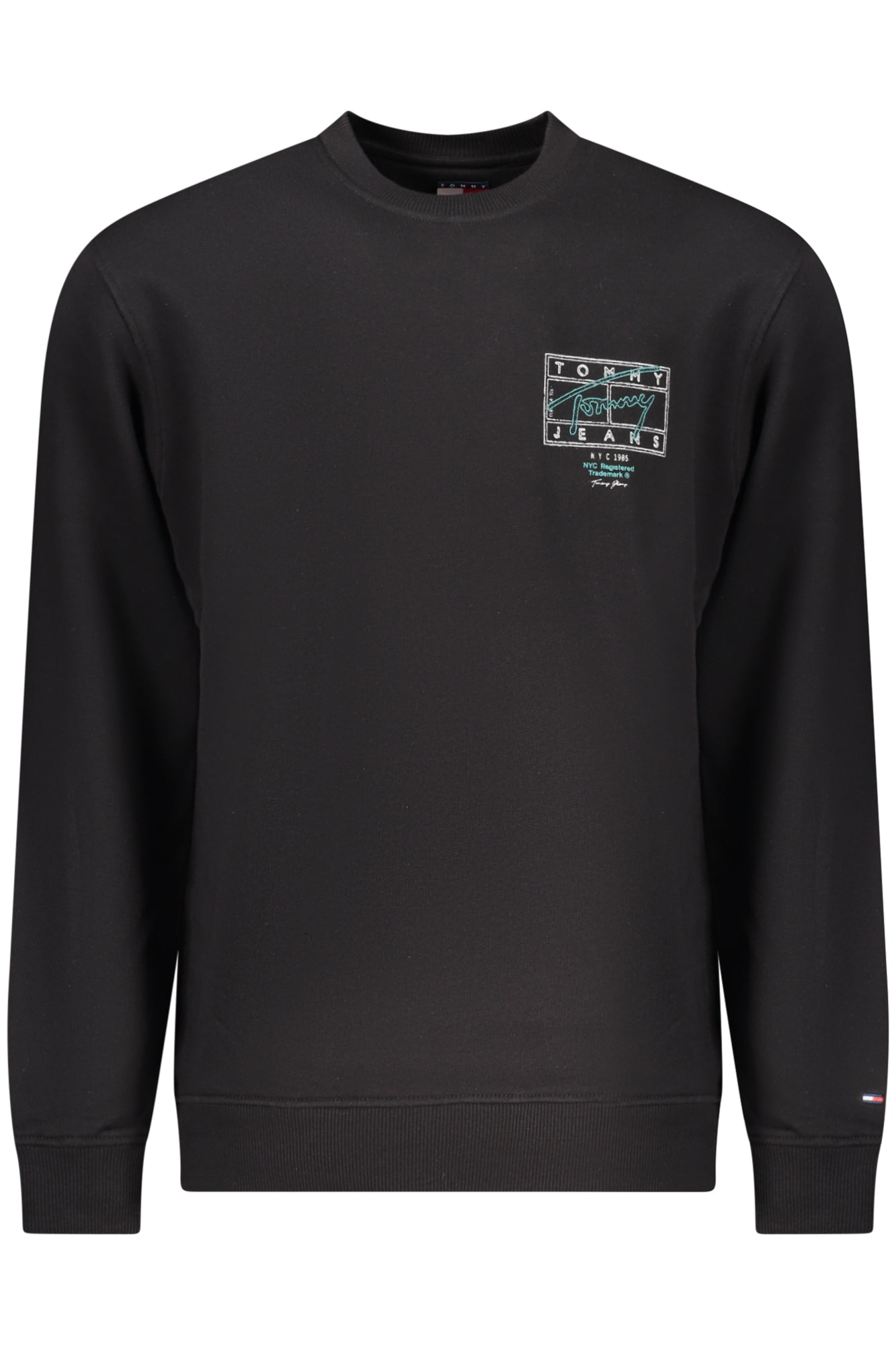 Sudadera negra con cremallera para hombre de Tommy Hilfiger
