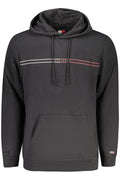 Sudadera negra con cremallera para hombre de Tommy Hilfiger