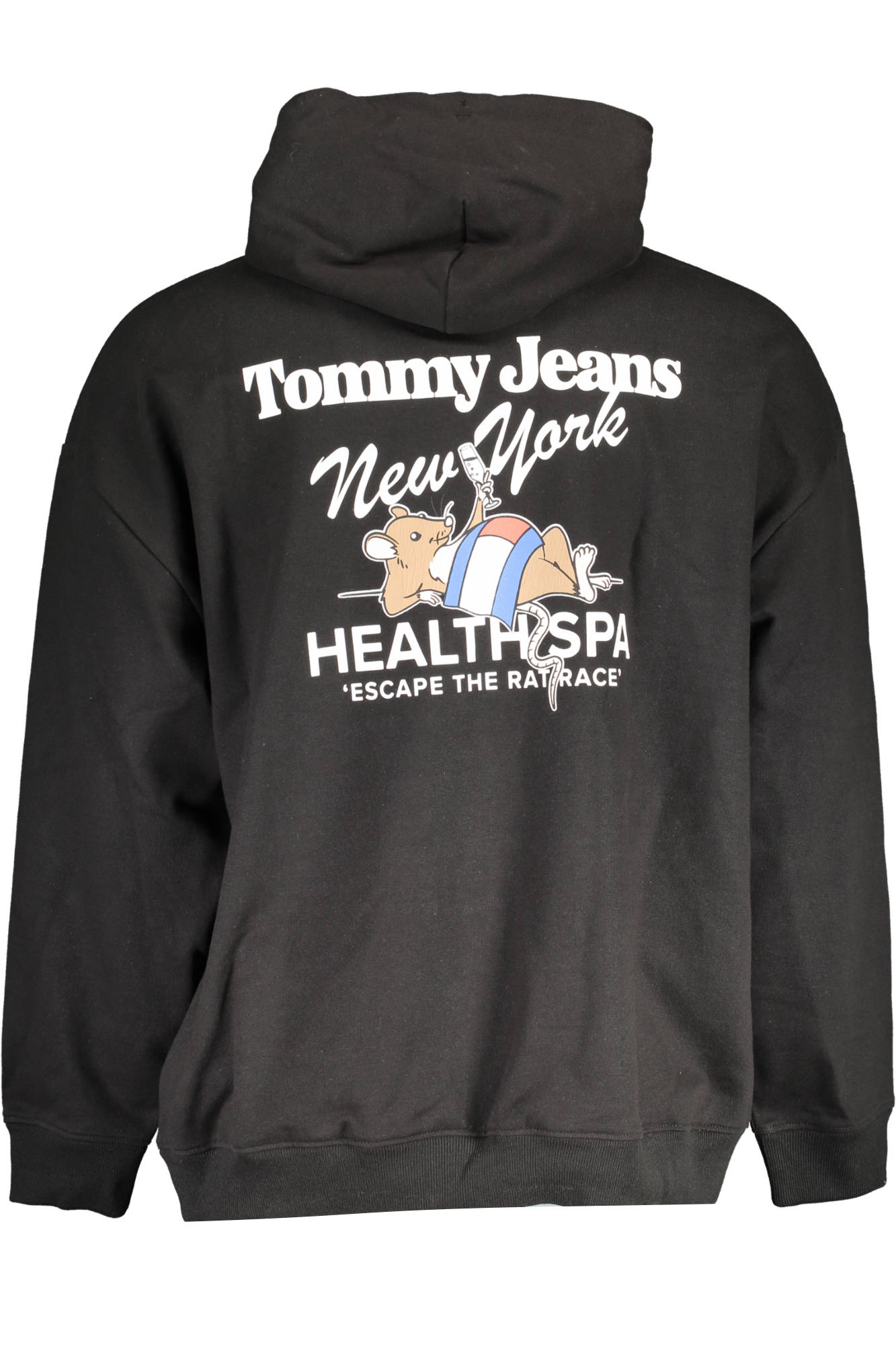 Sudadera negra con cremallera para hombre de Tommy Hilfiger