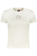 Camiseta de Manga Corta con Logo Tommy Hilfiger Mujer Blanca