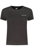 Camiseta de Manga Corta con Logo Tommy Hilfiger Mujer Negra