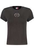 CAMISETA DE MANGA CORTA PARA MUJER DE TOMMY HILFIGER, NEGRA