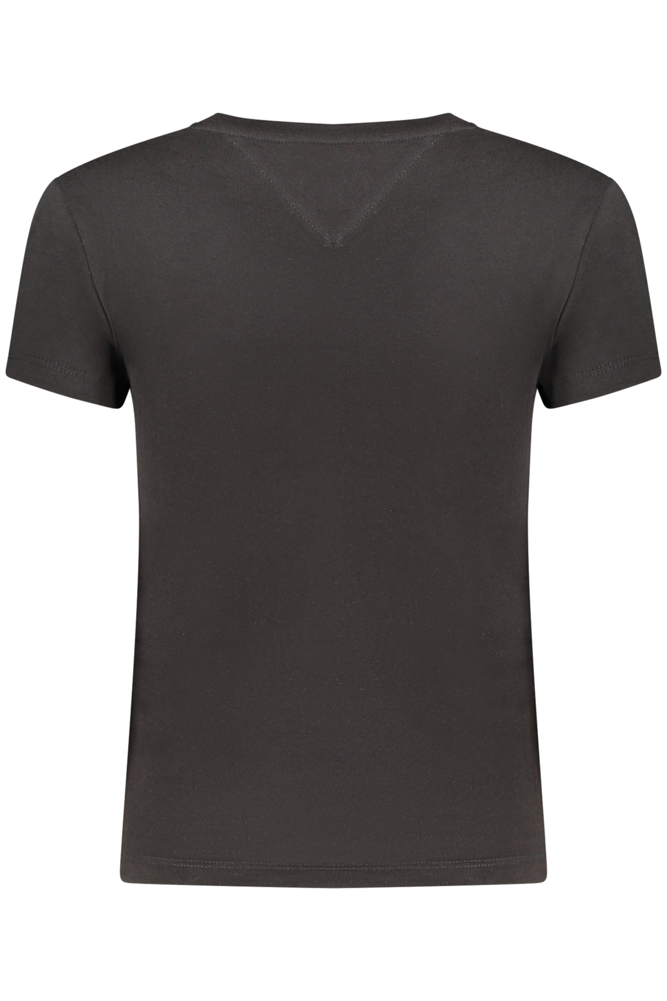 Camiseta de Manga Corta con Logo Tommy Hilfiger Mujer Negra