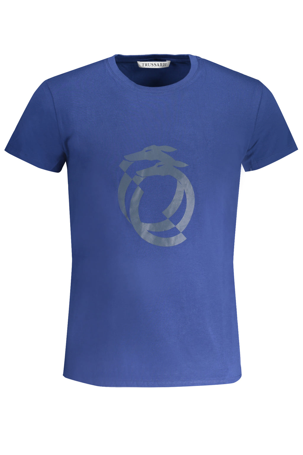 Camiseta de manga corta para hombre Trussardi, azul.