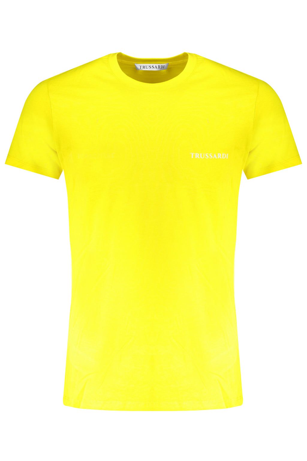 Camiseta de manga corta para hombre Trussardi, color amarillo.