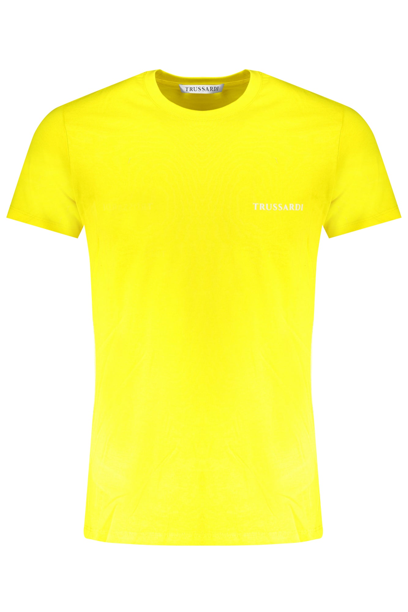 Camiseta de manga corta para hombre Trussardi, color amarillo.