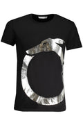 Camiseta de manga corta para hombre Trussardi, negra.
