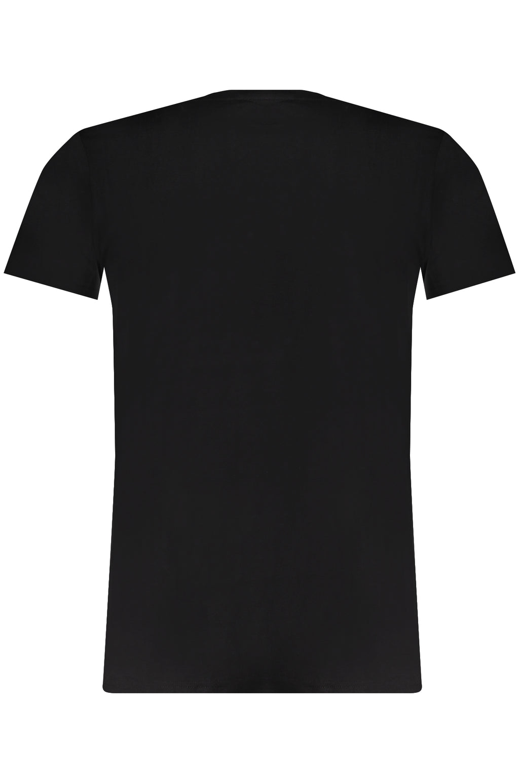 Camiseta de manga corta para hombre Trussardi, negra.
