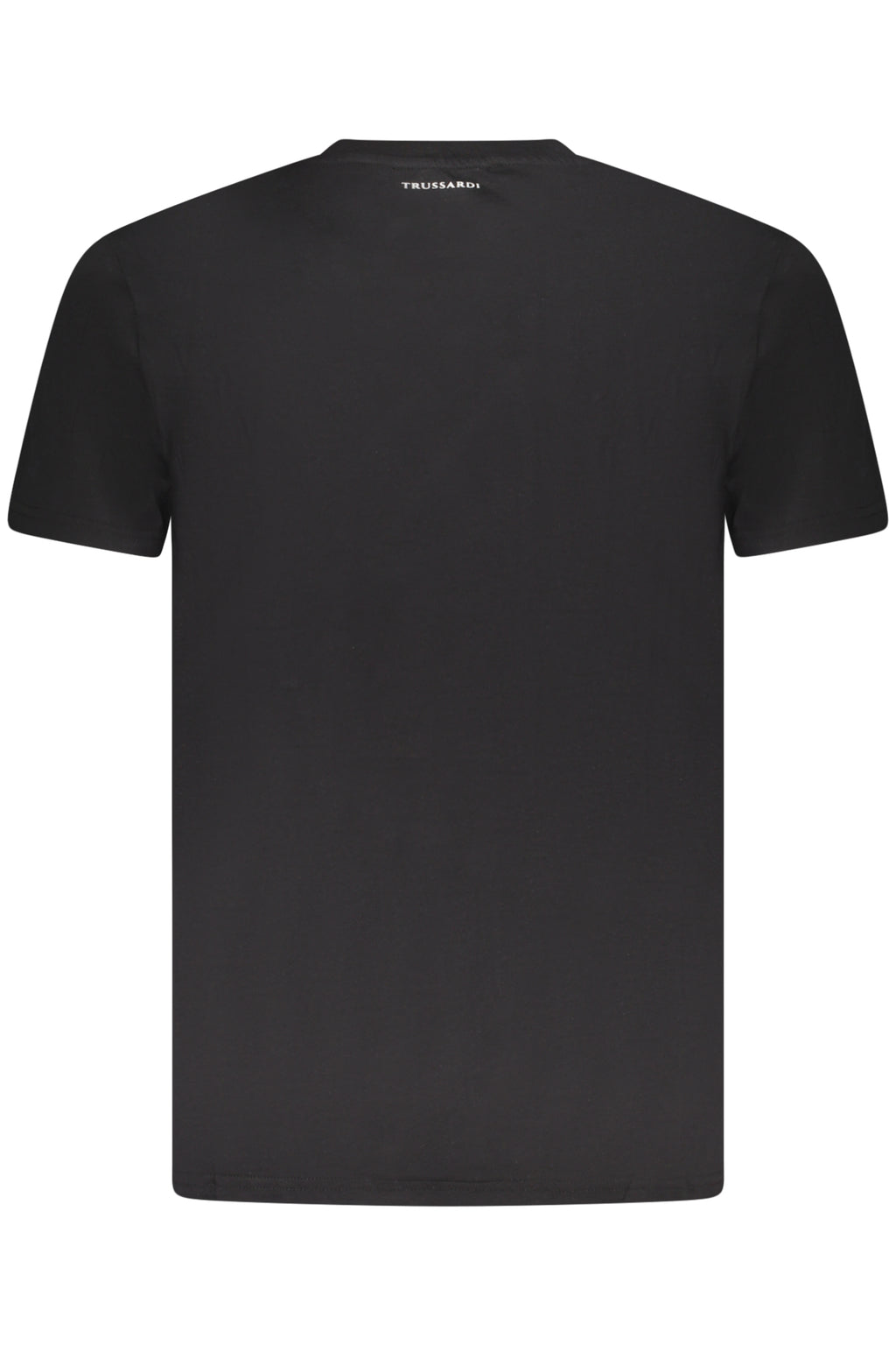 Camiseta de manga corta para hombre Trussardi, negra.