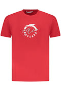 Camiseta de manga corta para hombre Trussardi, roja.