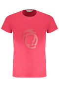 Camiseta de manga corta para hombre Trussardi, roja.