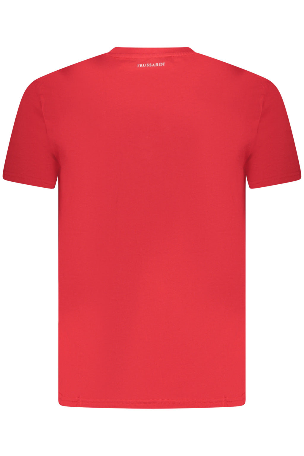 Camiseta de manga corta para hombre Trussardi, roja.