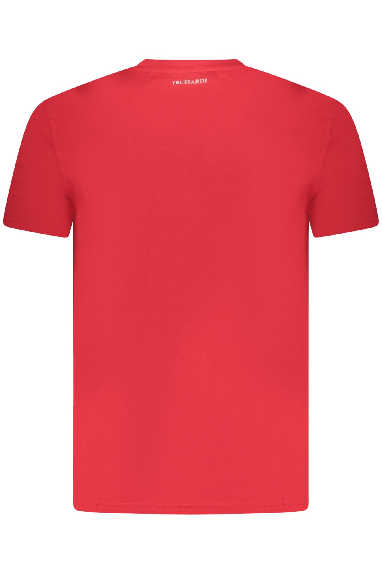 Camiseta de manga corta para hombre Trussardi, roja.
